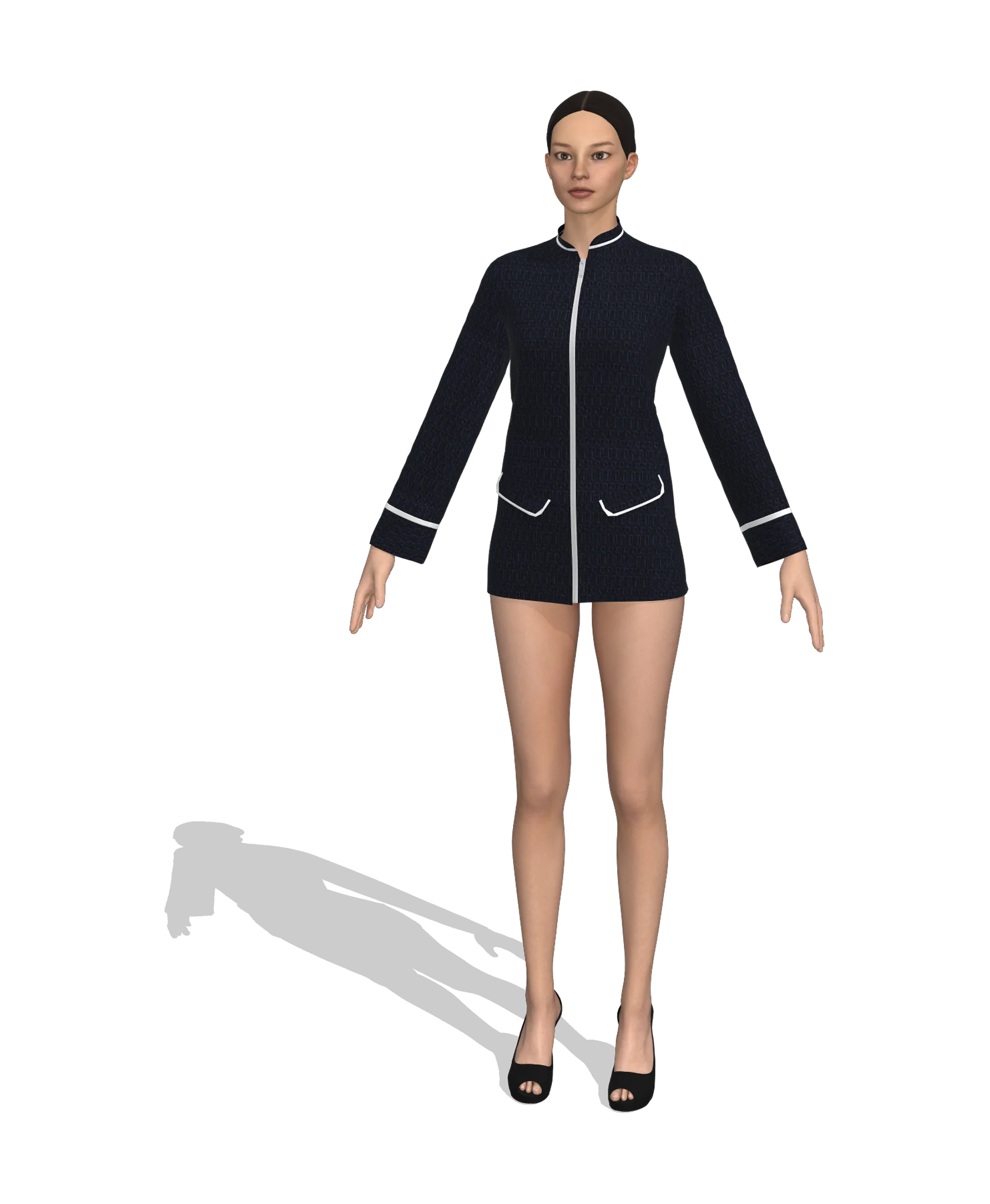 KDscion p105 full sleeve full zipper top